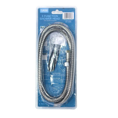3 Function Chrome Shower Head and Hose set - 4