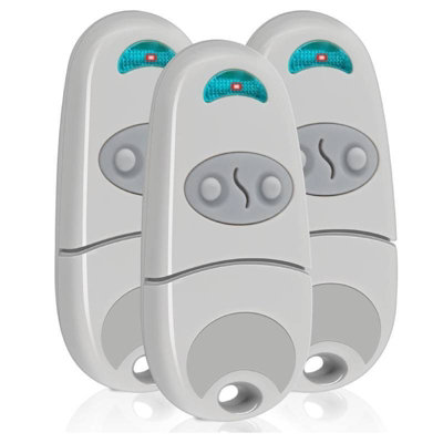 3 Gate Remotes, 433.92 MHz, 2-Channel, Compatible with CME NA, EE, EV ...