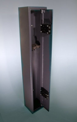 3 Gun Cabinet, Extra Height Shotgun Cabinet, 32" Barrels Muzzles Silencers Scoped Rifles