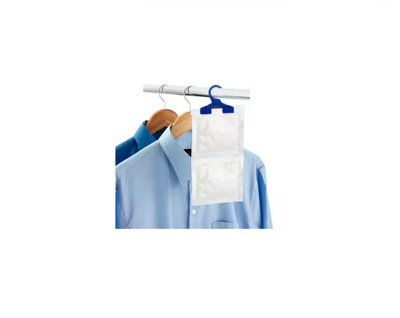 Hanging Wardrobe Dehumidifier Anti Mould Bags Absorb Damp Moisture  Condensation