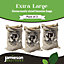 3 Hessian Sacks for Storing Potatoes & Vegetable Storage Bags Holds up to 25kg 84cm x 50cm Store Fruit & Root Crops