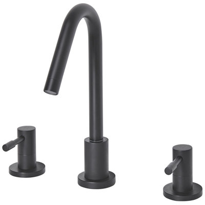 3 Hole Bathroom Basin Tap Black KALAMBO