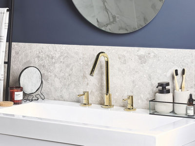 3 Hole Bathroom Basin Tap Gold KALAMBO
