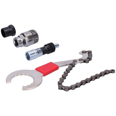 3-in-1 Bike Repair Kit, Cassette Removal Tool, Chain Whip, Removal Tool Set