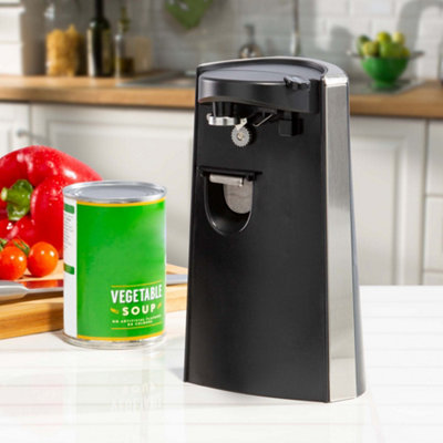 3-in-1 Daewoo Electric Tin & Can Opener With Blade Sharpener SDA2313GE