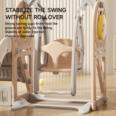 3 In 1 Duck Swing and Slide Set for Kids Toddler Swing - 5