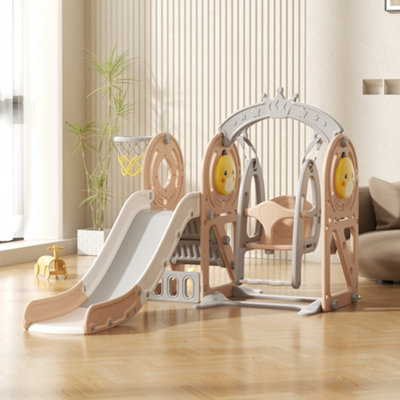3 In 1 Duck Swing and Slide Set for Toddler Swing