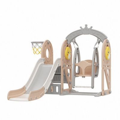 3 In 1 Duck Swing and Slide Set for Toddler Swing - 6