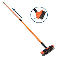 3 in 1 Garden Patio Weed and Moss Weeder Weeding Removal Remover Brush Tool