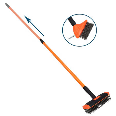 3 in 1 Garden Patio Weed and Moss Weeder Weeding Removal Remover Brush Tool