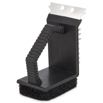 3-in-1 Grill Brush - Black - 13cm