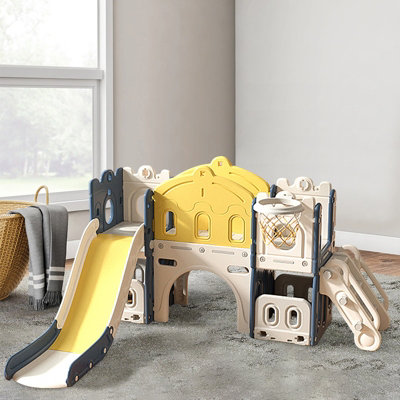 in Kids Children Toddler Slide Set Play Set with Storage