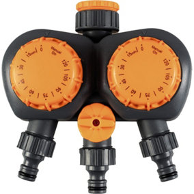 3-in-1 Mechanical Sprinkler Timer - Garden Tap Attachment for Hose Pipe & Irrigation Watering System with Timer & Auto Switch Off