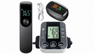 3 in 1 Medical Device Set BP Monitor Thermometer and Oximeter