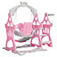 3 in 1 Pink Slide and Swing Set Play Set with Basketball Hoop W 1130 x D 1200 x H 1150 mm