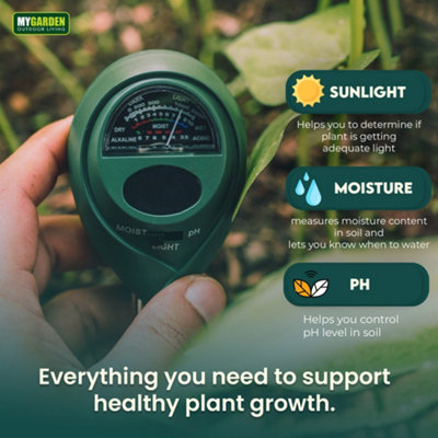 3 in 1 Plant Soil Tester Meter With PH Light & Soil Moisture Soil Hygrometer - 3