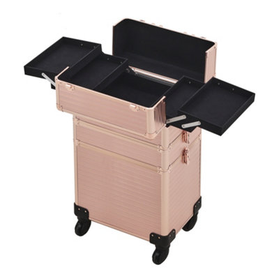 3 in 1 Portable Cosmetic Makeup Suitcase Travel Case