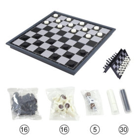 3 in 1 Portable Folding Magnetic Chess