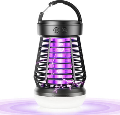 3-in-1 Portable Rechargeable Insect Trap, 2000mAh, Compact for Gardens ...