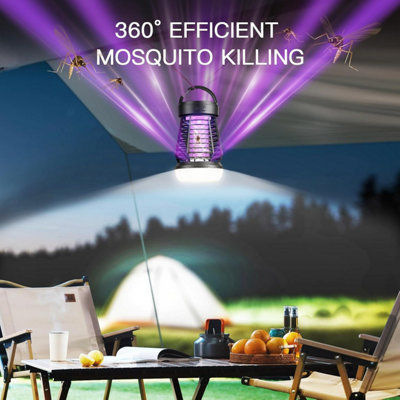 3-in-1 Portable Rechargeable Insect Trap, 2000mAh, Compact for Gardens ...