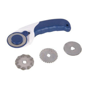 3 in 1 Rotary Cutter 45mm Dia Blades For Leather Fabric Paper Vinyl Round