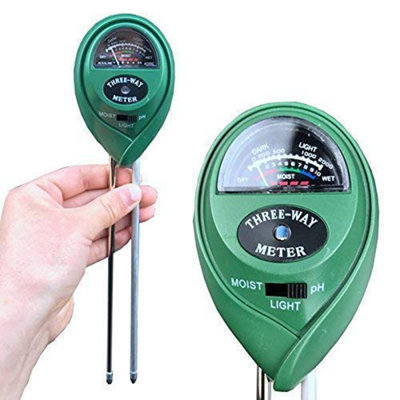 3 in 1 Soil Tester Moisture Meter Light and PH acidity Tester - Plant Soil Tester Kit - Great For Garden Farm Lawn