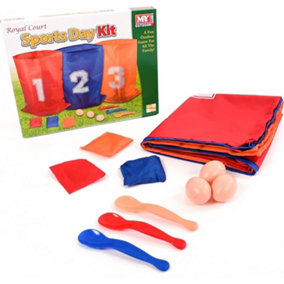 3 in 1 Sports Day Kit Family Fun Summer Kids Adults Children's Game Toy Activity Play