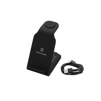 3-in-1 Tabletop Fast Wireless Charging Station Charger, Non-Foldable ...