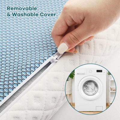3 Inch Memory Foam Mattress Topper Gel & Bamboo Charcoal Infused Topper for Cooling Sleep and Pressure Relievin double - 5