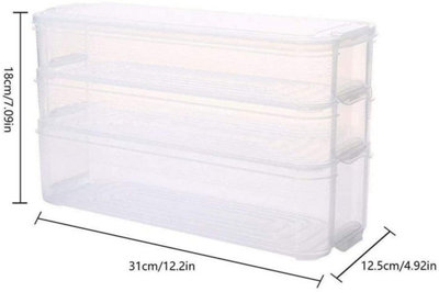 3 Layer Fridge Freezer Storage Box - Kitchen Cabinet Organizer ...