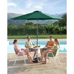 3 m Parasol Umbrella, Sun Shade, Octagonal Polyester Canopy, with Tilt and Crank Mechanism, for Outdoor Gardens, Balcony