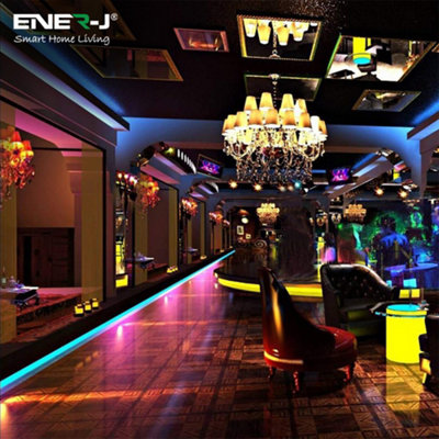 3 Meter Smart WIFI RGB LED Neon Flex Kit with Remote, Plug & Play,  APP Control & Google Assistant Compatible