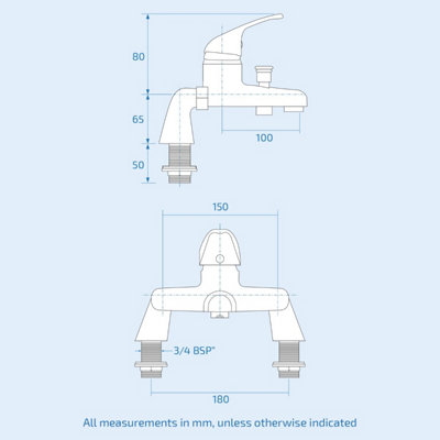 3 Mode Handset Adjustable Slider Riser Rail Kit & Bath Shower Mixer Tap - 5