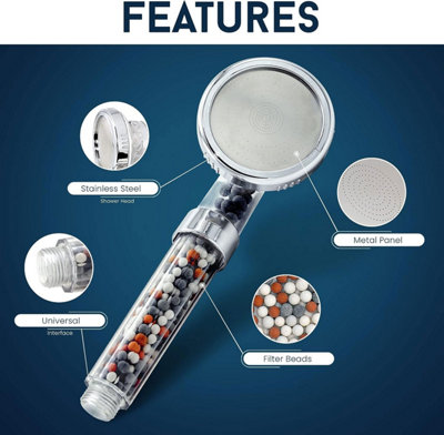 3 Mode High Pressure Shower Head - 3