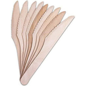 3 Pack:  100 Wooden disposable Cutlery