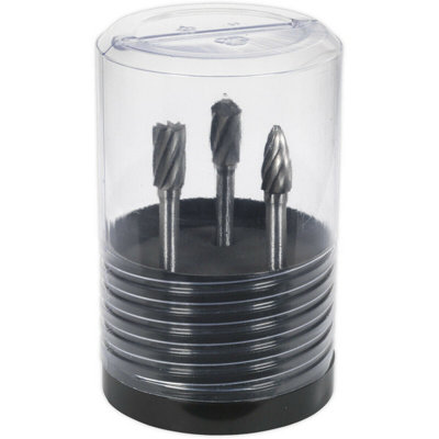 3 PACK - 10mm Tungsten Carbide Rotary Burr Bits Set - VARIOUS RIPPER / COARSE