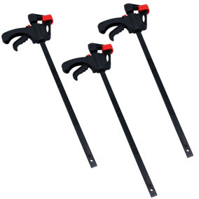 3 PACK 18in Quick Release Rapid Bar Clamp Holder Grip Spreader Speed Clamps