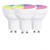 3 Pack 5W WiFi Smart Bulbs GU10 LED Bulb, RGB & CCT Changing, Dimmable, APP & Voice Control