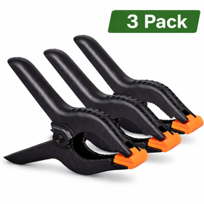 3 Pack 6 Inch Heavy Duty Plastic Spring Clamp Quick Grip Clip for Arts ...