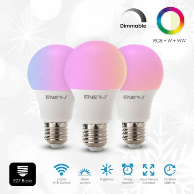 Wifi smart led bulb best sale google home