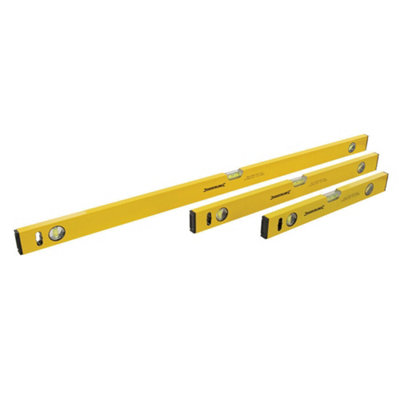 3 Pack Accurate Lightweight Spirit Levels 400mm 600mm & 1000mm Woodwork ...