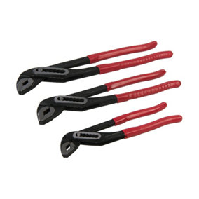 3 PACK Adjustable Box Joint Pliers Wide Jaw Water Pump Plumbing Grips Wrench