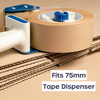 3-Pack Brown Kraft Paper Tape - Eco-Friendly Heavy Duty Parcel Tape for Packaging, Moving, Framing & Crafting (48mm x 50m)