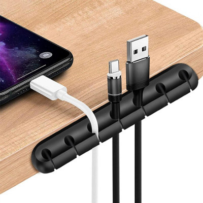 3 Pack Cable Holder Clips Management Cable Wire Organiser Tidy Desk Organiser - 3