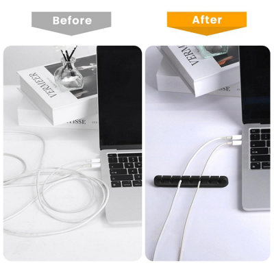 3 Pack Cable Holder Clips Management Cable Wire Organiser Tidy Desk Organiser - 7