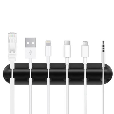 3 Pack Cable Holder Clips Management Cable Wire Organiser Tidy Desk Organiser - 4