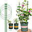 3 Pack Conical Garden Plant Support Ring for 45cm Pots Support Flowers Stalk