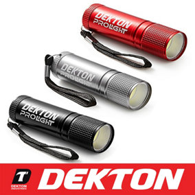 3 pack Dekton Pro Light Xf35 Tracker Flashlight - 35 Lumens / 50m Distance