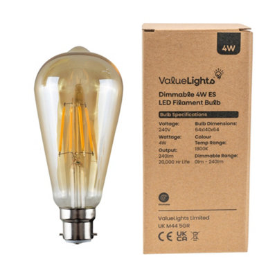 4w led es retro pear bulb hotsell
