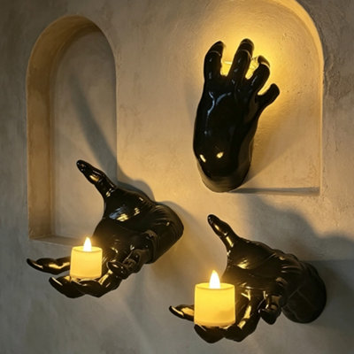3 Pack Life-Sized Creepy Reaching Hands,Wall Mounted Scary Halloween ...